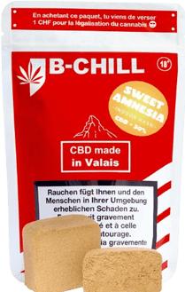 Produktbild B-Chill CBD, Sweet Amnesia Hash, 5g (0.07 g, Indoor)