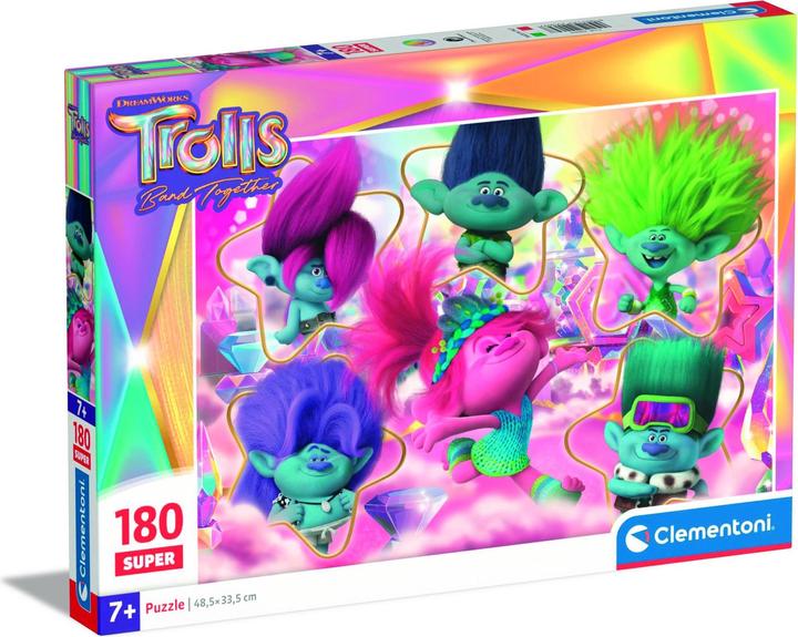 Actual product image Clementoni PUZZLE 180PCS TROLLS 3 2023 29069 (180 pieces)
