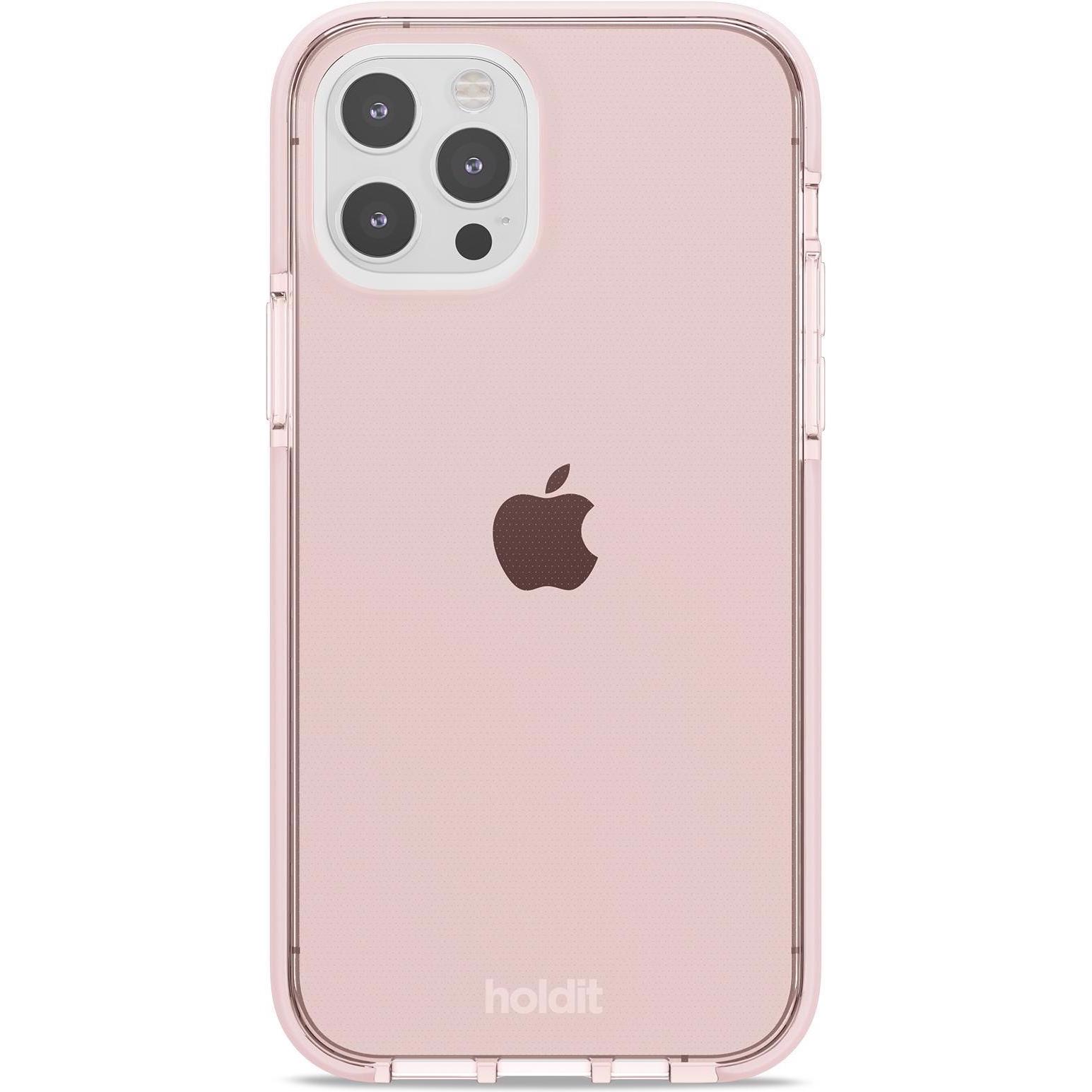 Holdit Seethru (Apple iPhone 12, Apple iPhone 12 Pro), Smartphone Hülle, Pink