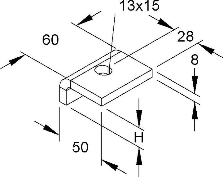 Produktbild Niedax Profilklemme (5 cm)