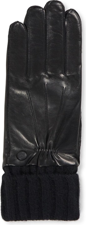 Produktbild Cash-Mere Lederhandschuhe mit Stulpen und Touchscreen tauglich (M)