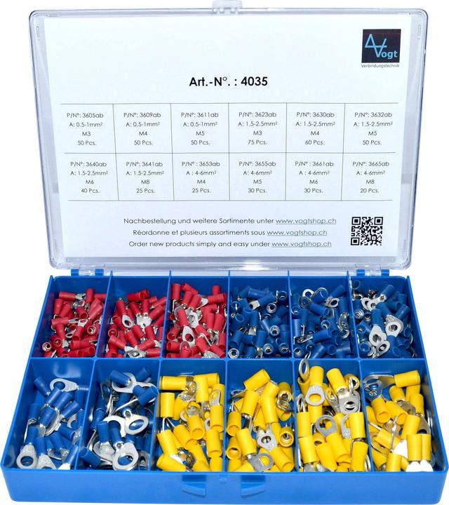 Actual product image Vogt Verbindungstechnik Ringkabelschuh-Sortiment