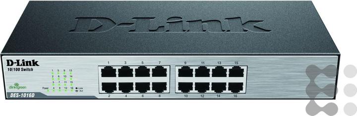 Produktbild D-Link DES-1016D: 16Port Switch, 100Mbps (16 Ports)