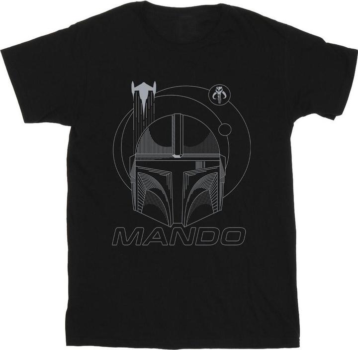 Image du produit Star Wars - T-shirt THE MANDALORIAN RINGS HELMET - Garçon (104)