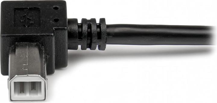 Produktbild StarTech 3m USB 2.0 A auf B Kabel rechts gewinkelt - St/St - USB Druckerkabel (3 m, USB 2.0)