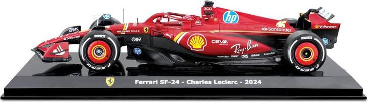 Produktbild Bburago Ferrari F1 SF-24 1/24 Kit Leclerc 2024