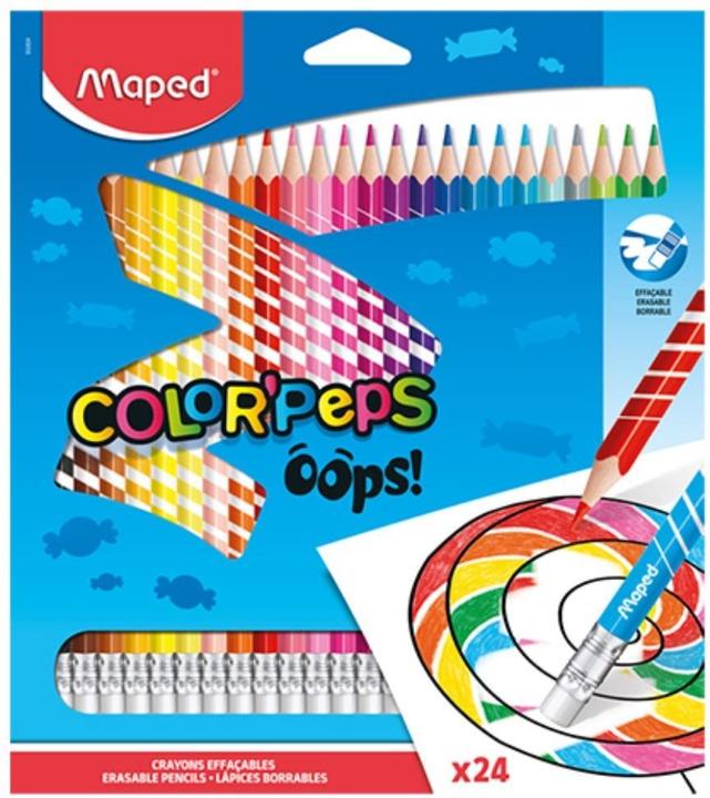 Actual product image Maped Triangular coloured pencil COLOR-PEPS, erasable, 24-count case (24x)
