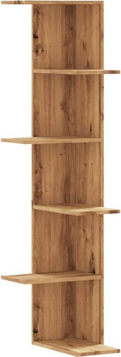 Immagine prodotto vidaXL Scaffale a muro ad angolo (36,5 x 36,5 x 140 cm)