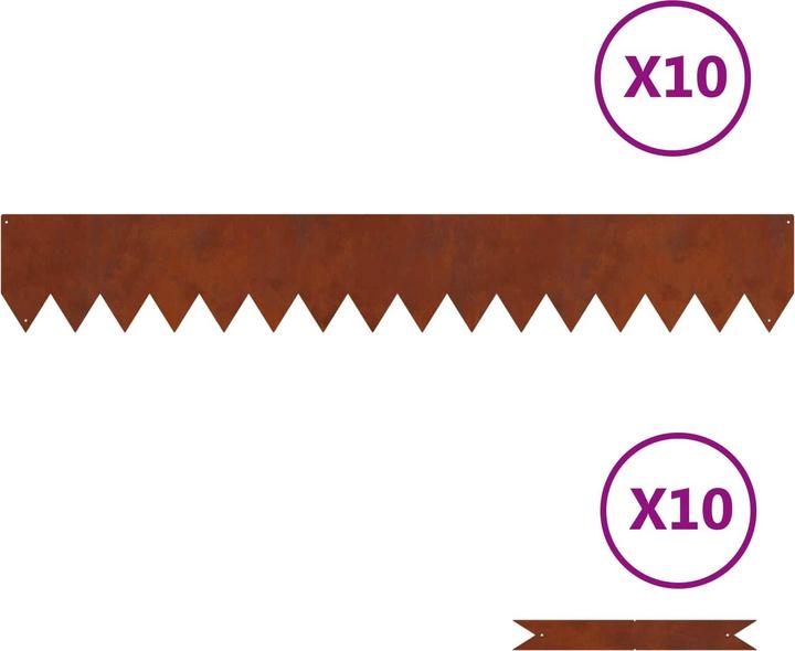 Produktbild vidaXL Gartenumrandung (100 cm)