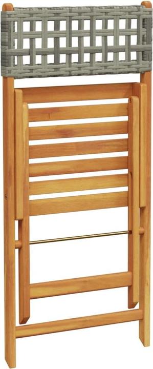 Produktbild VidaXL Bistrostühle 2 Stk. Akazie und Poly-Rattan