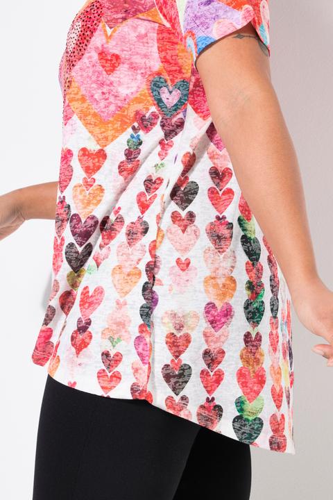 Produktbild Miamoda T-Shirt, A-Linie, Herzmuster (58)