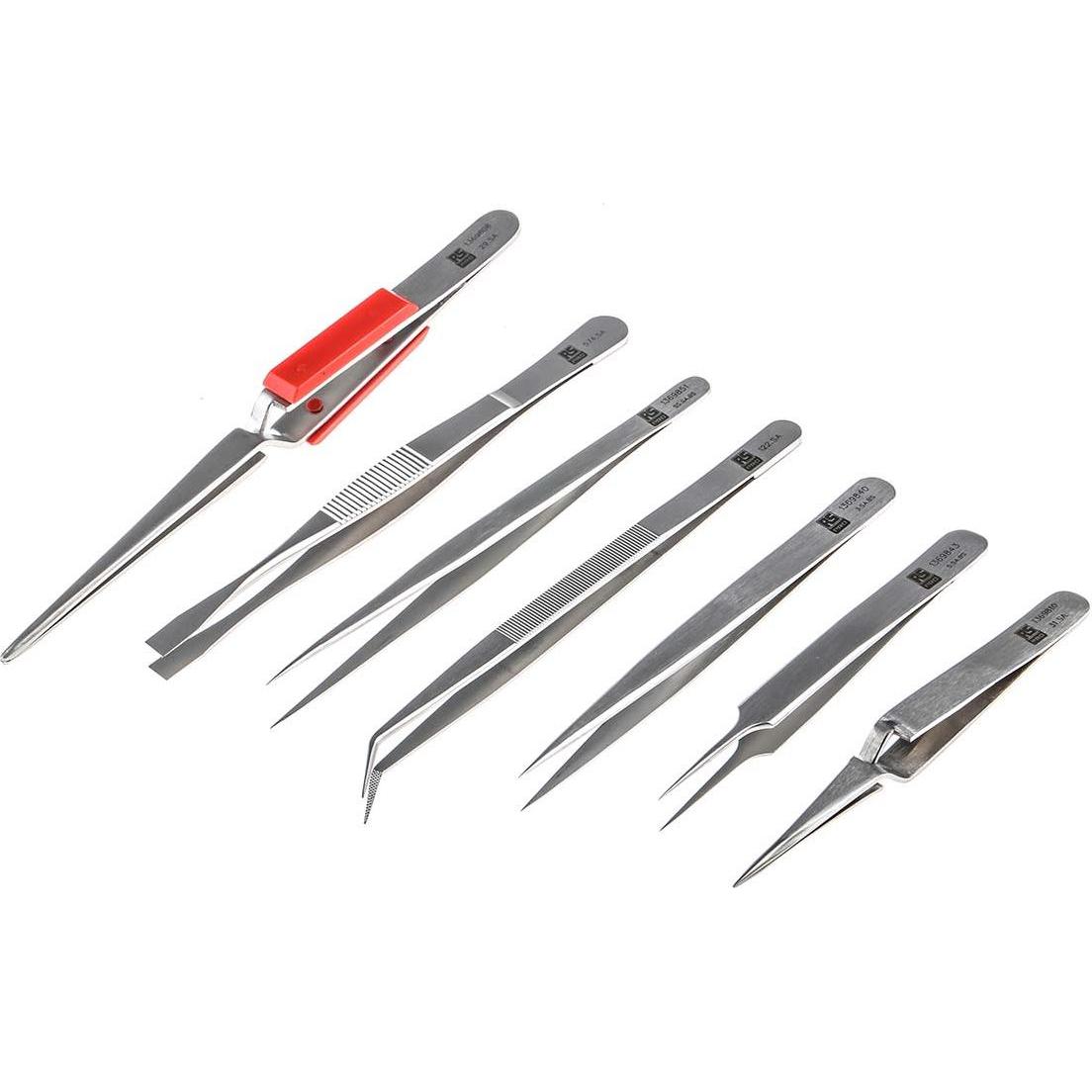 Thumbnail - Rs Pro, Pinzette, Kit of 7 tweezers