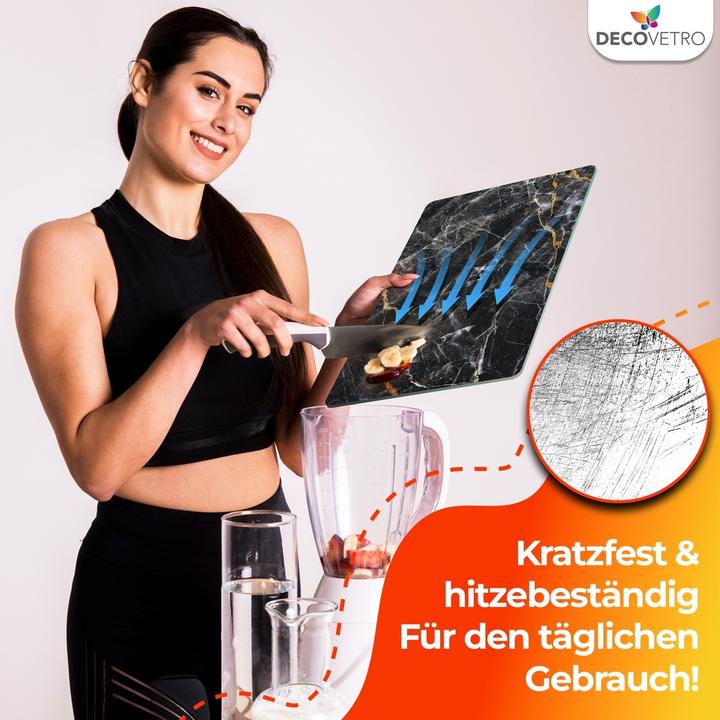 Produktbild Decovetro Schneidebrett Glas |40x30cm | Glasschneidebrett | Leicht zu reinigen