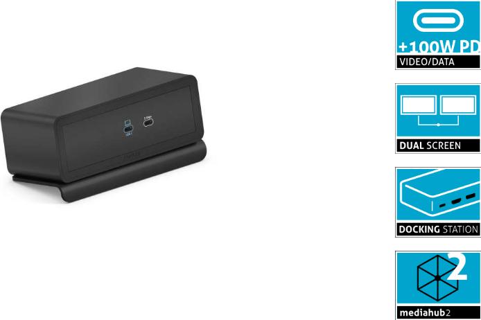 Produktbild Purelink Dockingstation Mediahub2 USB-C, Schwarz (USB-C)