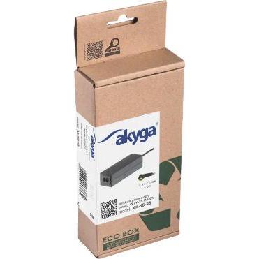 Thumbnail - Akyga AK-ND-48 - Notebook - Indoor - 100-250 V - 55 +/- 5 Hz - 40 W - 19 V (40 W), Notebook Netzteil, Schwarz
