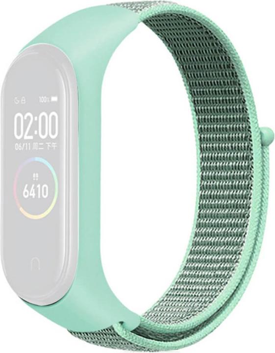Image du produit Cover-Discount Xiaomi Mi Band - Bracelet en nylon velcro turquoise (Nylon)