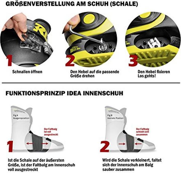 Produktbild Roces Buty narciarskie Idea Up biało-czerwono-czarne JUNIOR 450490 15 25-29 (25, 26, 27, 28, 29)