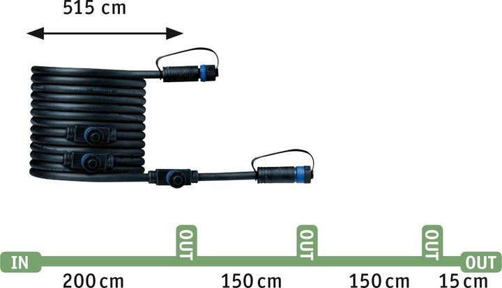 Actual product image Paulmann Plug & Shine Sting Ergänzungsset (520 lm, IP67)