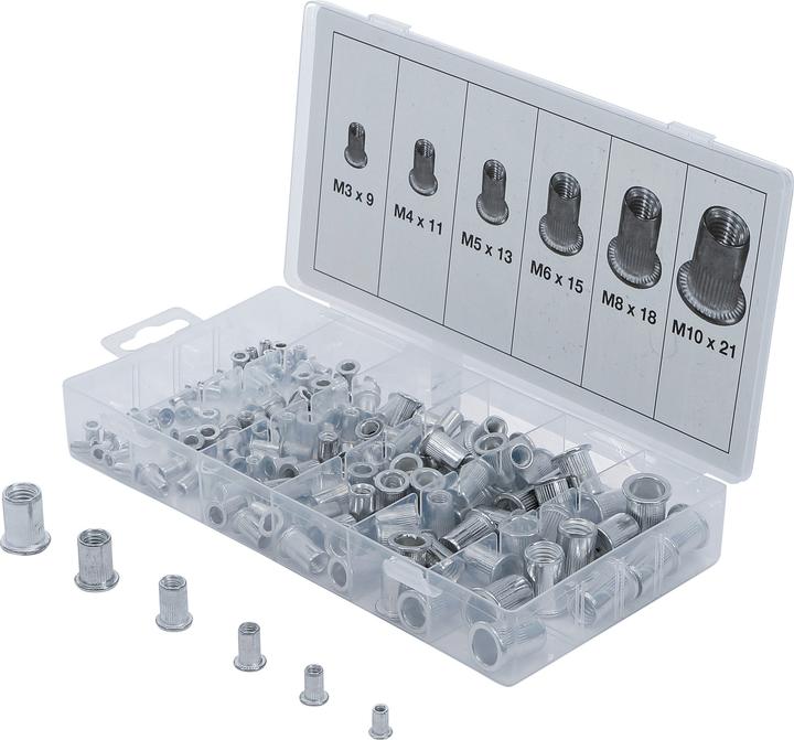 Actual product image BGS Rivet Nuts Assortment | Aluminium | 150 pcs.