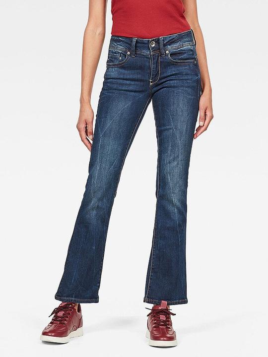 Actual product image G-Star Midge Saddle Mid Bootleg Jeans neutro dk aged (W30/L32)