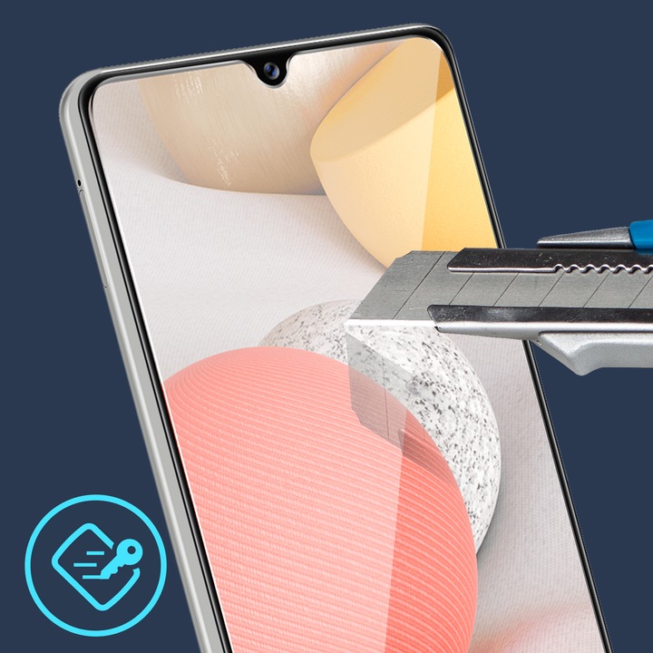 Produktbild Avizar Kristallklare Folie, Glas-Displayschutz (1 Stück, Samsung Galaxy A42 5G)