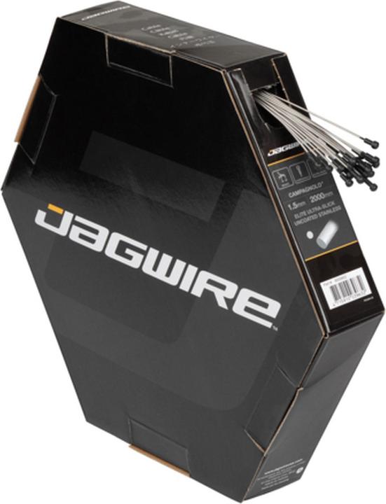 Actual product image Jagwire 8009802 Road Brake Cable - Elite Polished Ultra-Slick Stainless - 1.5X2000mm - Campagnolo