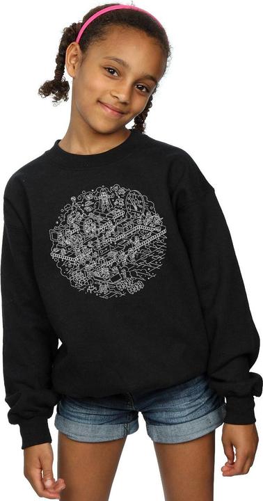 Produktbild Star Wars Christmas Death Star Sweatshirt Mädchen (128)