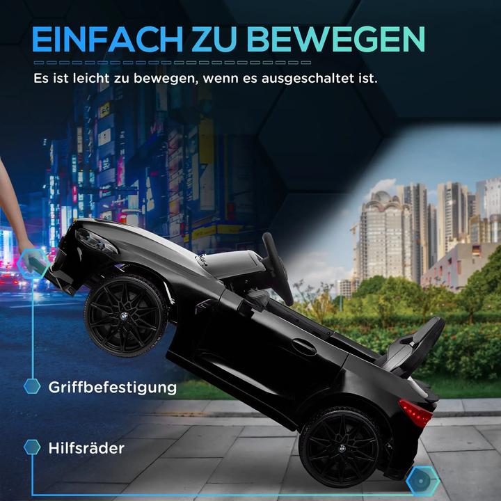 Actual product image Aiyaplay Kinder Elektroauto Kunststoff, Metall Schwarz (12 V)