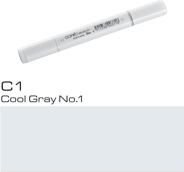 Image du produit Copic Sketch de type C - 1 (C-1 - Cool Gray No.1, 1 x)
