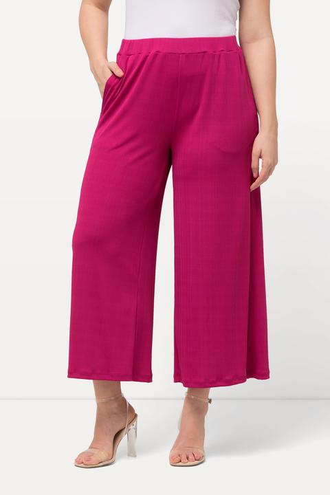 Produktbild Ulla Popken Culotte, Struktur, wadenlang, gerades Bein, Elastikbund (62, 64)