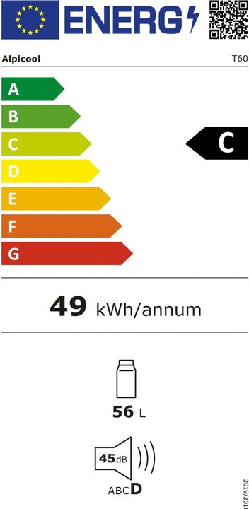 Energy Label Alpicool T60 (60 l)