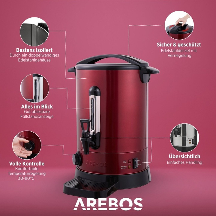 Immagine prodotto Arebos Pentola per vin brulè