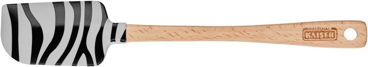 Kaiser Raschietto per impasto con stampa zebrata nero/bianco, 23 x 4 cm