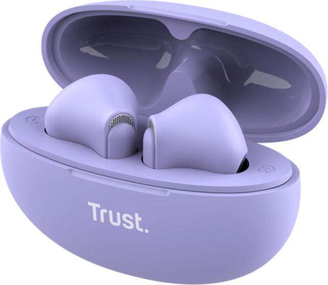 Produktbild Trust Yavi Bt Enc Earphones Purple (DNC, 23 h, Kabellos)