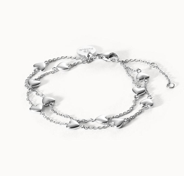 Image du produit Purelei Alohi Heart Armband silber (16 cm, Acier inoxydable plaqué or 18 carats)
