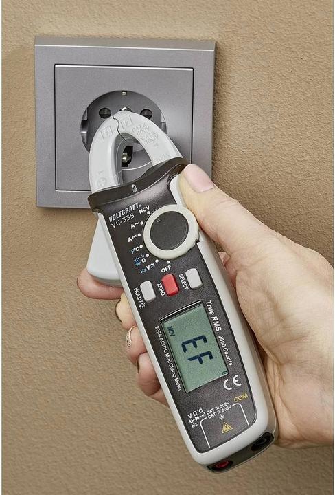 Produktbild Voltcraft AC/DC Mini ZangenDigitalmultimeter VC335 (CAT II 600V, CAT III 300V)