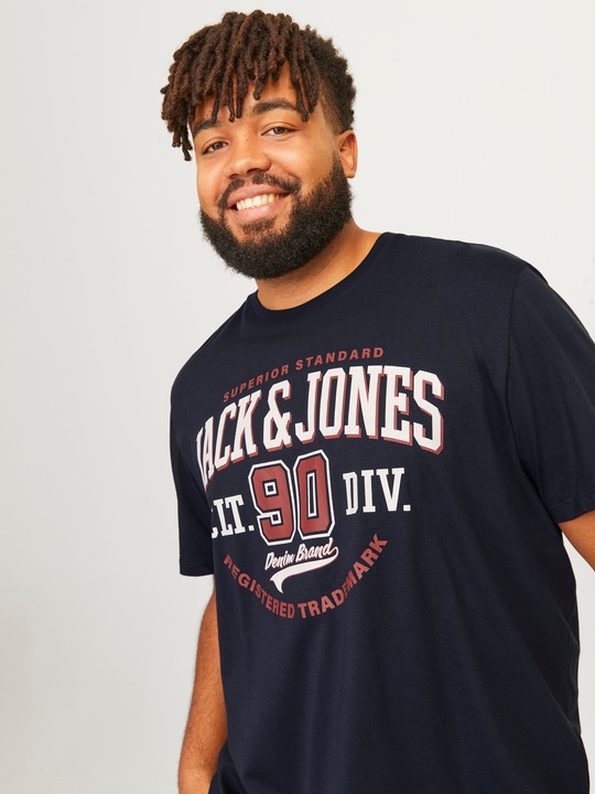 Produktbild Jack & Jones Jjelogo Tee Ss O-Neck 2 Col Aw24 S Pls (5XL)