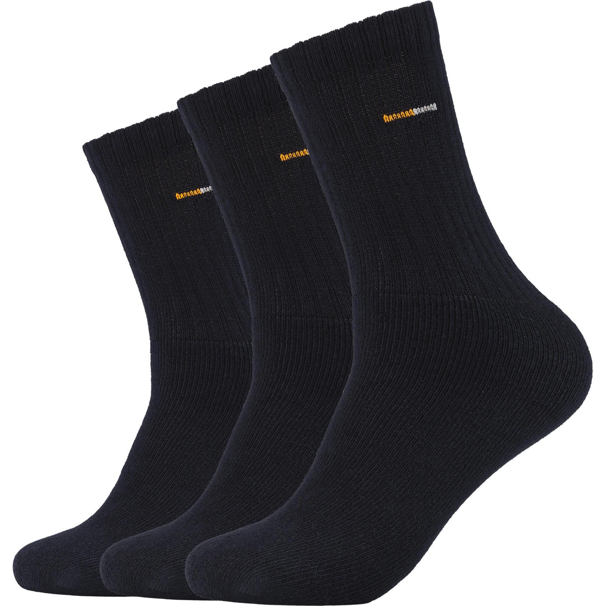 Camano, Unisex, Socken, Sport Tennis, Schwarz, (3er Pack, 35 - 38)