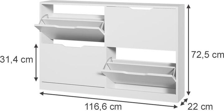 Produktbild Vicco Luca (116.60 x 22 x 72.50 cm)