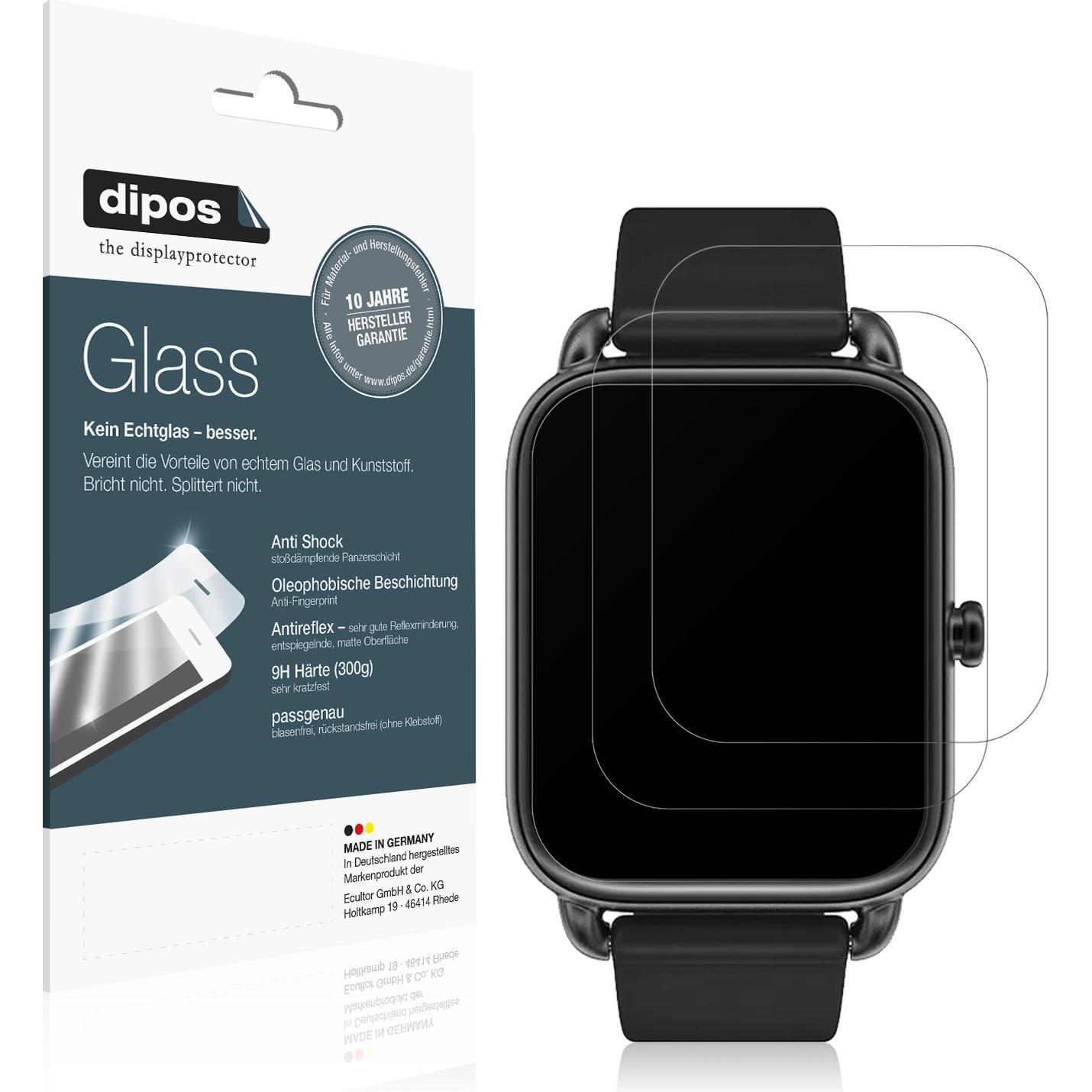 Dipos Displayschutz Anti-Shock, Smartwatch Schutzfolie, Transparent
