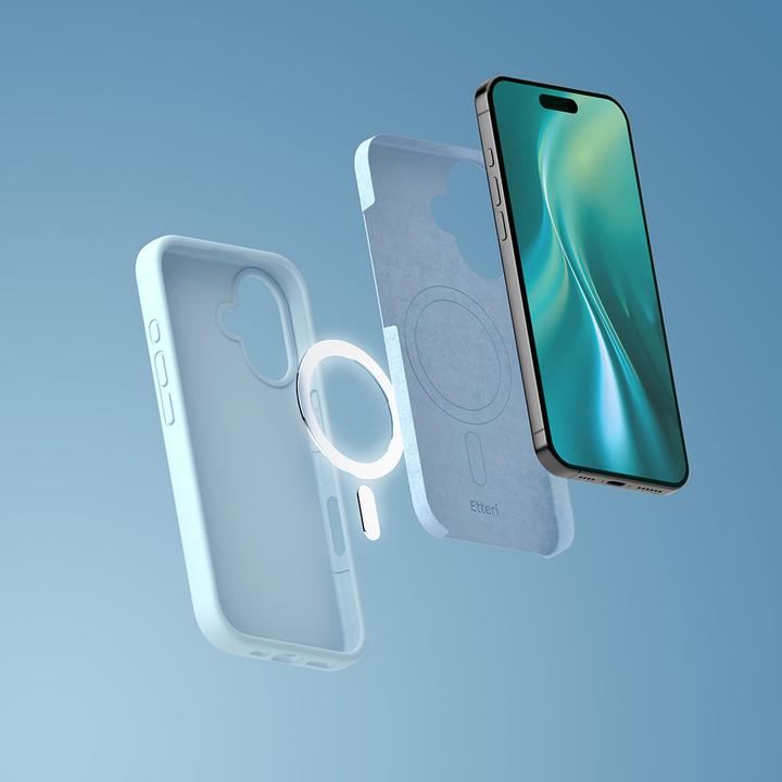 Produktbild Etteri NakÅ‚adka Silicone Mag case for iPhone 17 light blue (Apple iPhone 17)