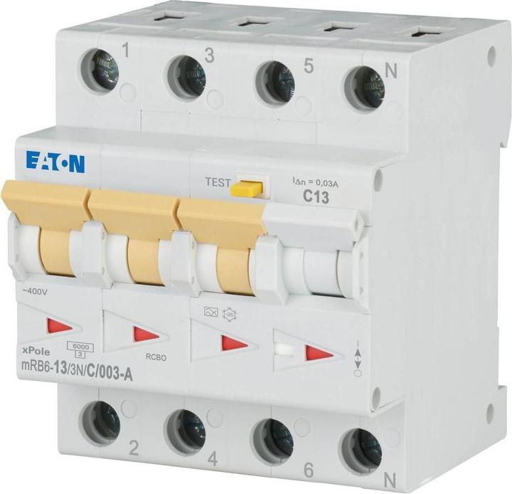 Eaton MOE mRB6-13/3N/C/003-A Fi/LS-Schalter 13A C-Char 30mA