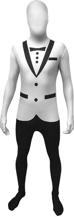 Actual product image Morphsuits Tuxedo weiss - Ganzkörperkostüm Anzug für Karneval (M)