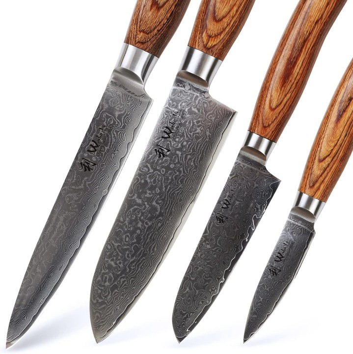 Produktbild Wakoli Damastmesser 4er Set EDIB Pro Serie (17 cm)