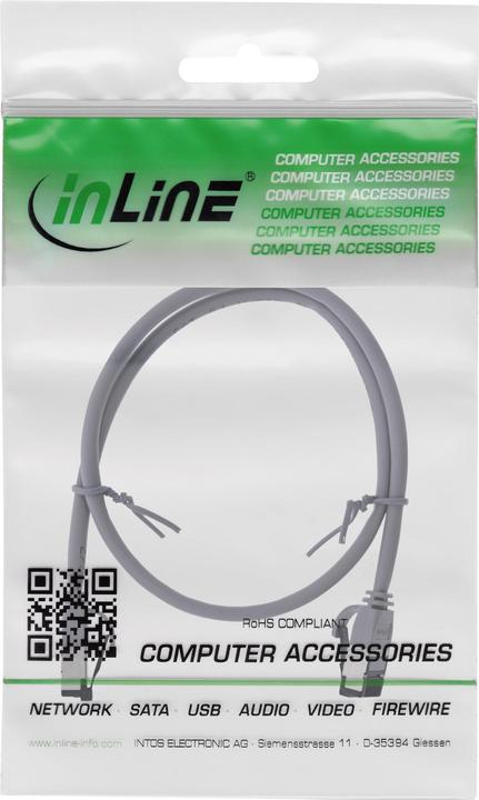 Produktbild InLine Patchkabel slim (U/FTP, CAT8.1, 0.25 m)