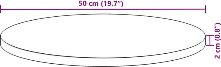 Actual product image vidaXL Tischplatte (50 x 50 cm)