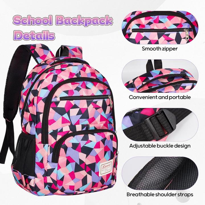 Produktbild Yarmiene 3-teiliges Schulrucksack-Set mit Lunchtasche und Bleistiftbeutel