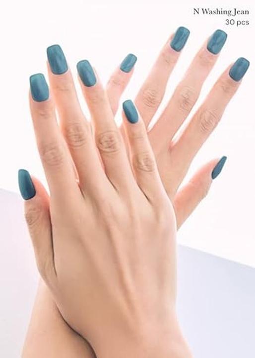 Produktbild Ohora Semi Cured Gel Nail Strips Funktioniert mit jeder Nagellampe Salon-Qualität Langlebig Einfach (Kunstnägel, N Waschjeans)