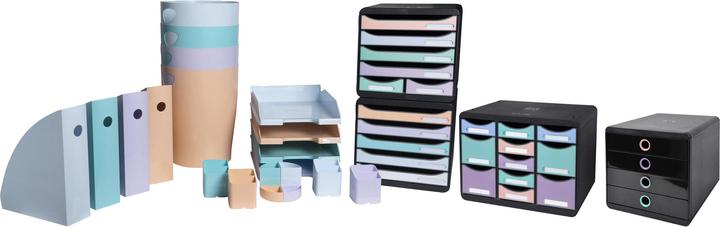 Image du produit Exacompta Module de classement Pop-Box 4 tiroirs Aquarel - Couleurs assorties (A4+)
