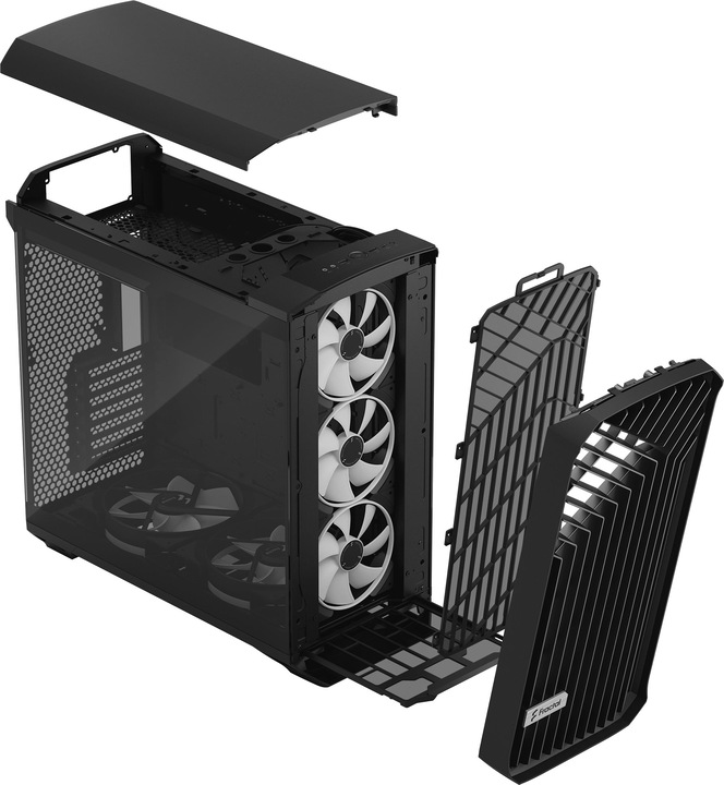 Actual product image Fractal Torrent RGB Black TG Light (ATX, E-ATX, mATX, ITX, SSI EEB, SSI CEB)